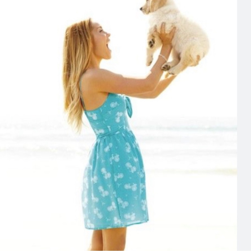 LC Lauren Conrad Bicycle Pattern Dress